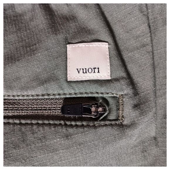 Vuori Pants S Womens Green Ripstop Jogger Hiking Cotton Stretch Regular Solid - Picture 3 of 4